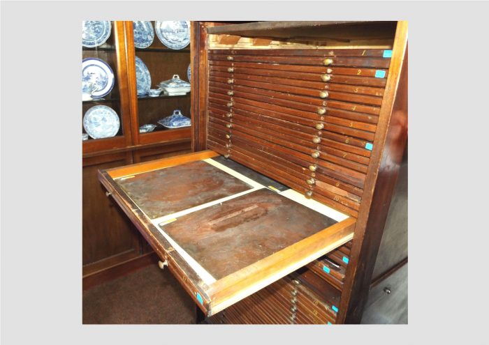 Copperplate Cabinet in the Blue Room