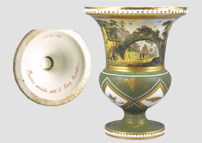 Spode beaded vase shape jar 